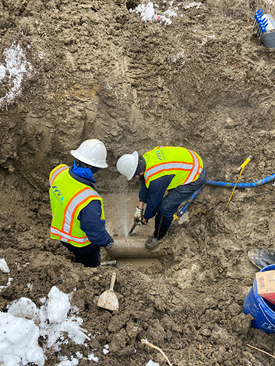 Water main break